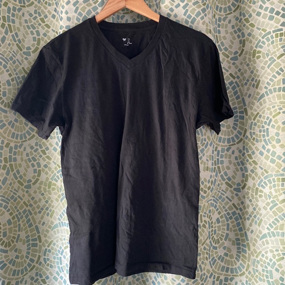 3 For 15🎈GAP V Neck Cotton T Shirt L - Picture 1 of 5